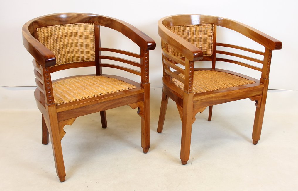 扶手椅子 - 木 - 两把扶手椅 #1.0