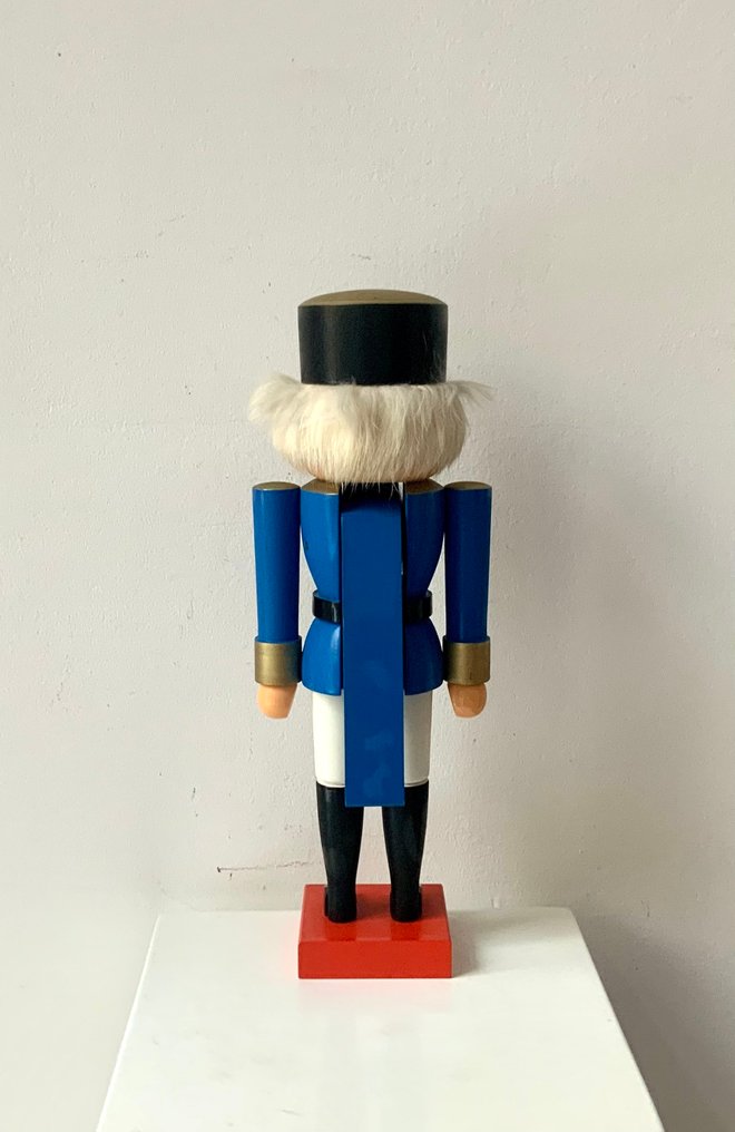 Christmas figurine - Blue Soldier - Wood - Nutcracker from the 1990s #4.3