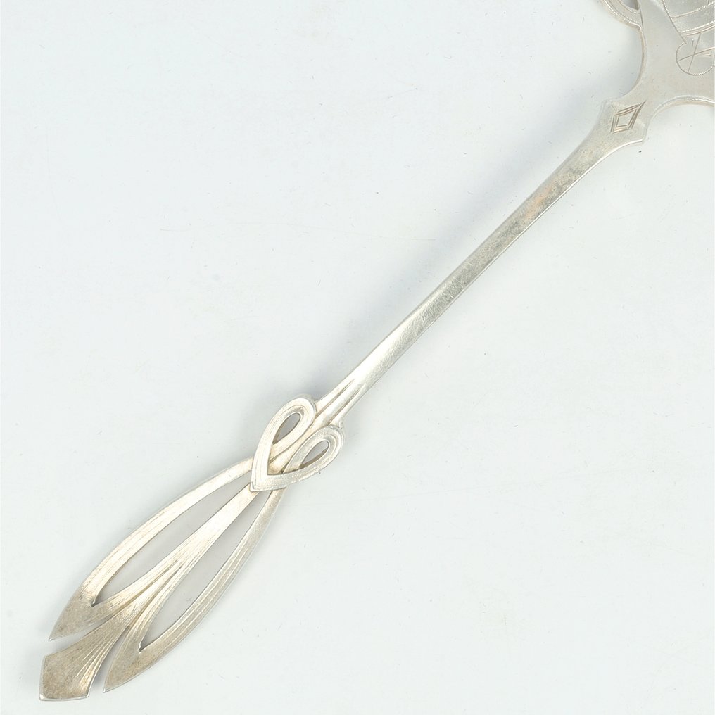 J.M. van Kempen - Jugendstil - Paletta per servire i dolci - .833 argento - 1896 #1.0