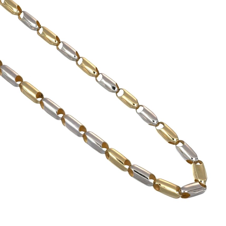 頸鏈 - 18 克拉 黃金, 白金 #1.0