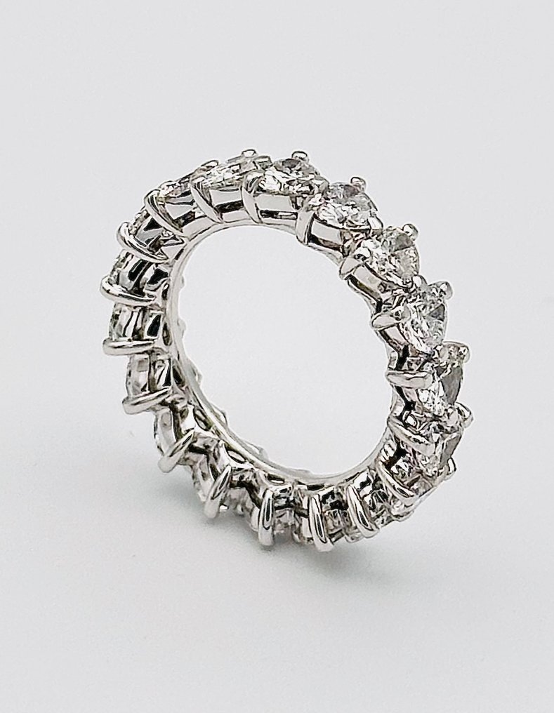 永恒戒指 - 14K包金 白金 -  3.82ct. tw. 钻石 (天然)  #3.2