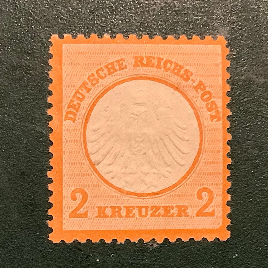 Impero tedesco 1872 - 2 Kreuzer piccolo Brutschield con buona centratura e riscontro Krug. - Michel 15 #2.1