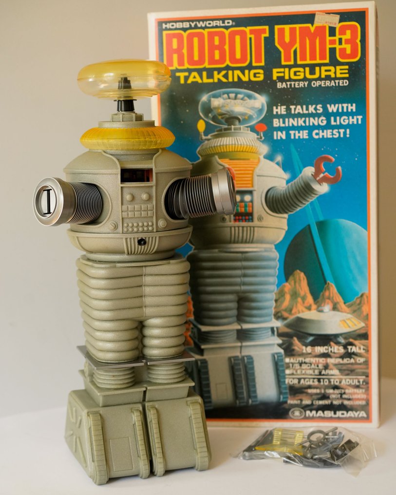 Masudaya（增田屋） - 玩具 Hobbyworld YM-3 Robot Talking Figure, Boxed - 日本 #1.0