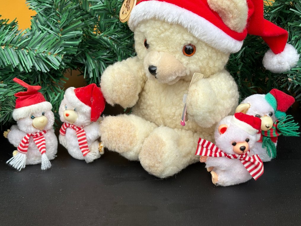 Kerstrobijntje en kerst robijntje clip ons - Teddy bear - 1980-1990 - U.K. #3.2