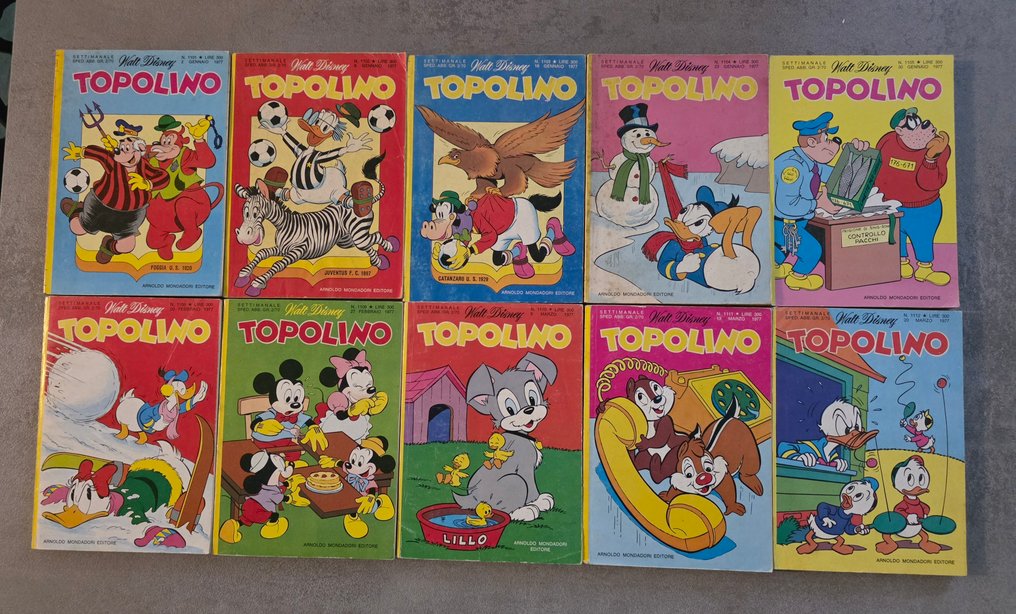 Topolino nn. 1100/1199 - Sequenza completa prima edizione - 99 Comic - 第一版 #1.0