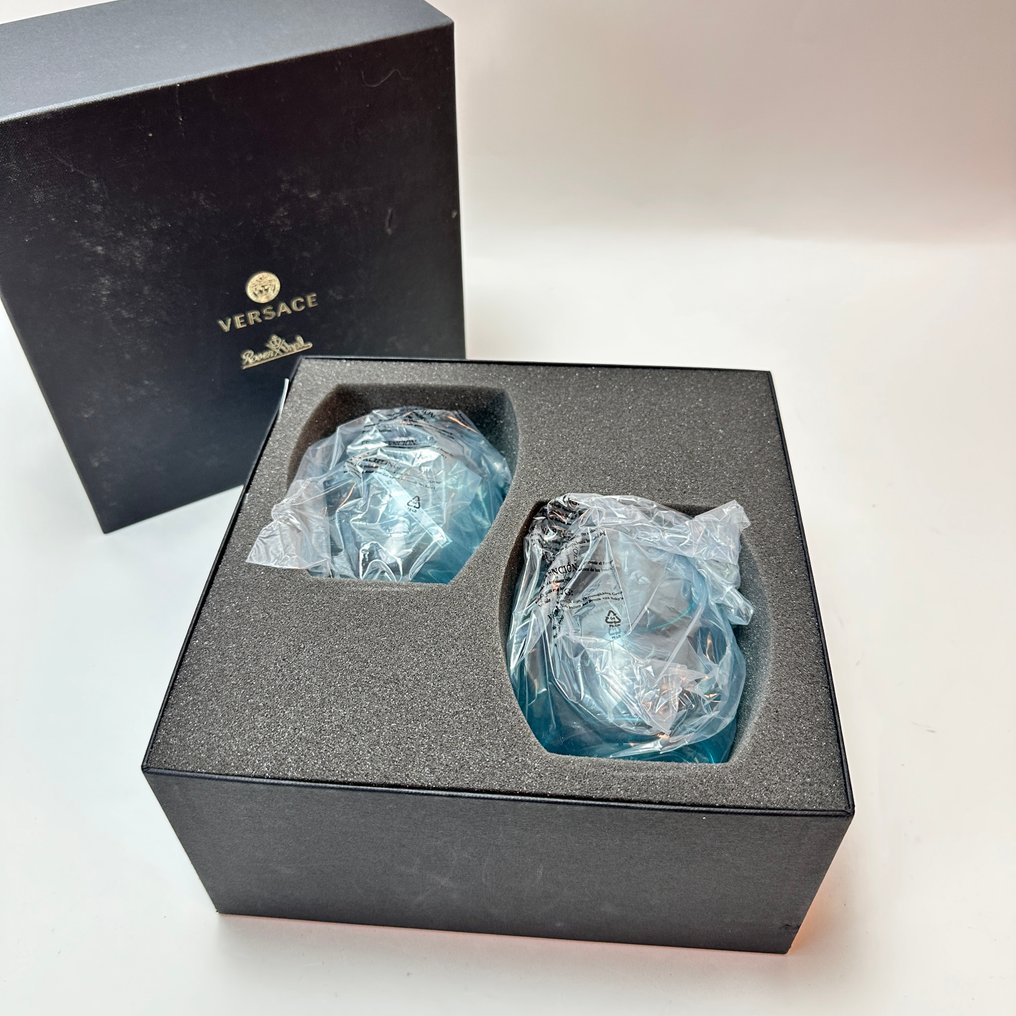 Rosenthal - Versace - 罐 (2) - “Medusa Lumiere Teal” - 威士忌杯 - 玻璃 #2.1