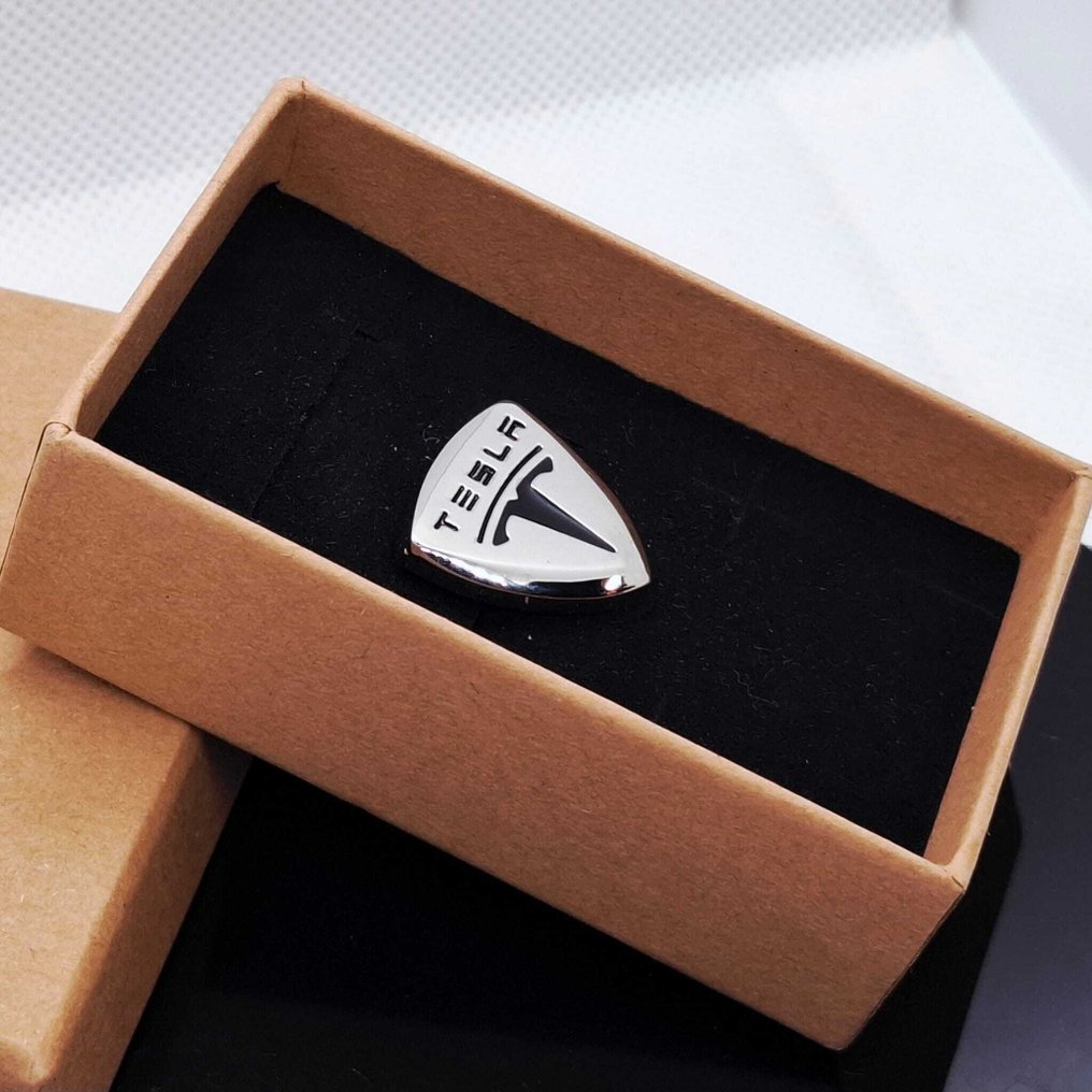 18K层压白金 - 胸针 - Tesla #4.3