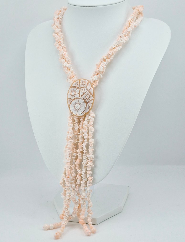 Coral - Argint - Colier - Corallo Rosa și Cameo #3.2