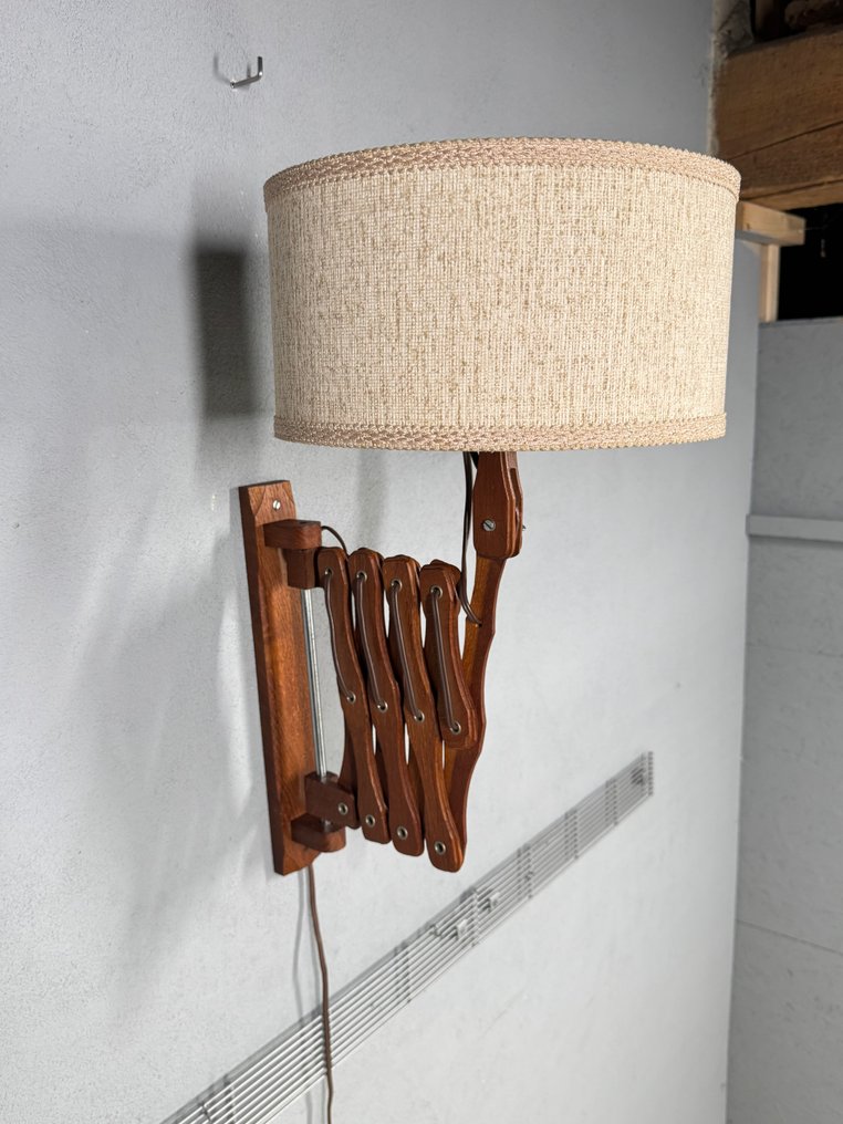壁燈 - 木 - 复古可伸缩剪刀灯 #1.0