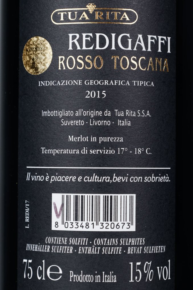2015 Tua Rita, Redigaffi - Τοσκάνη IGT - 1 Î¦Î¹Î¬Î»Î· (0,75L) #4.3