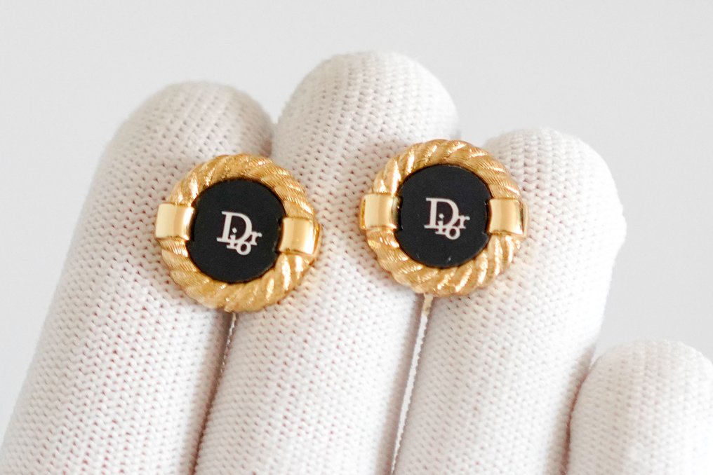 Christian Dior - 鍍金 - 袖口扣 - 袖扣和领带夹 #1.0