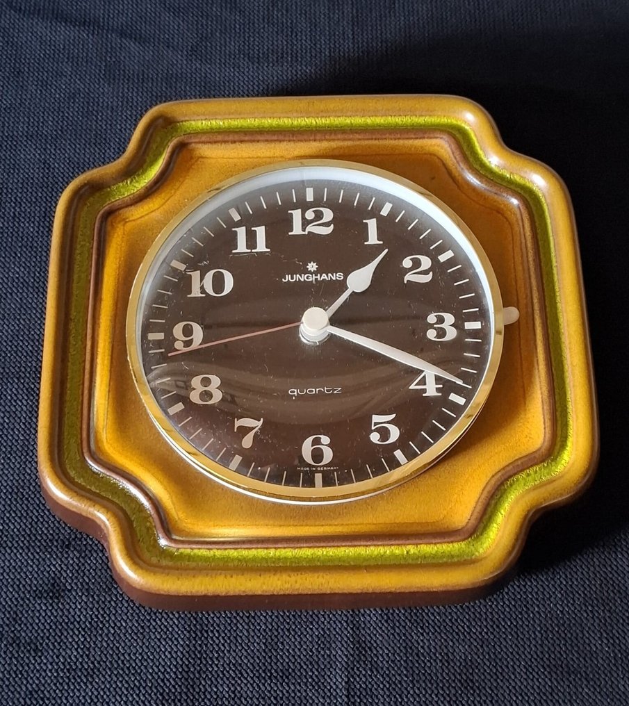 Ceas de perete -  Vintage Ceramică - anii '70 - Junghans #1.0