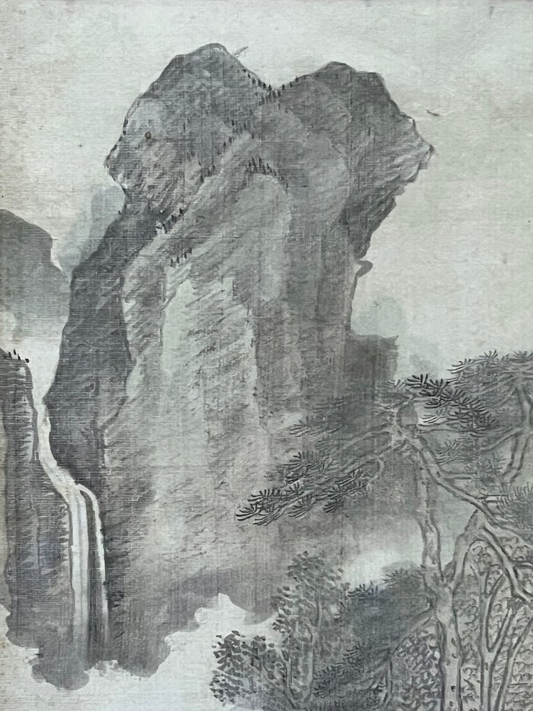 Et smukt kinesisk landskabsmaleri signeret og med rød segl - Kina - Qing-dynastiet (1644-1911) #4.3