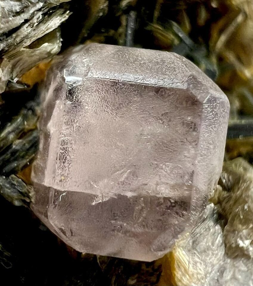 荧光粉色磷灰石 水晶矩晶体 - 高度: 41 mm - 宽度: 42 mm- 158 g #4.3