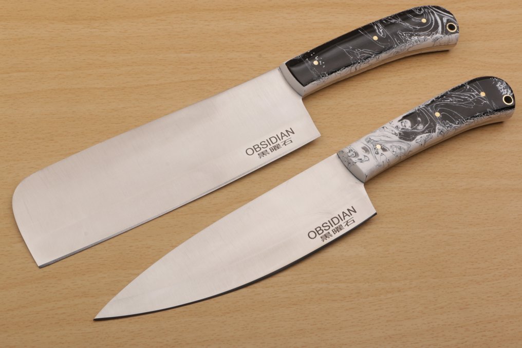 Obsidian - Keukenmes - Kitchen knife set - Introductie van Obsidian Custom Made Range Chef Knives Traditioneel Vakmanschap - Gespecialiseerd staal - Nederland #2.1