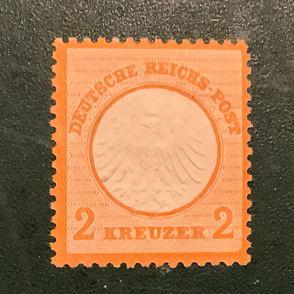 Impero tedesco 1872 - 2 Kreuzer piccolo Brutschield con buona centratura e riscontro Krug. - Michel 15 #1.0