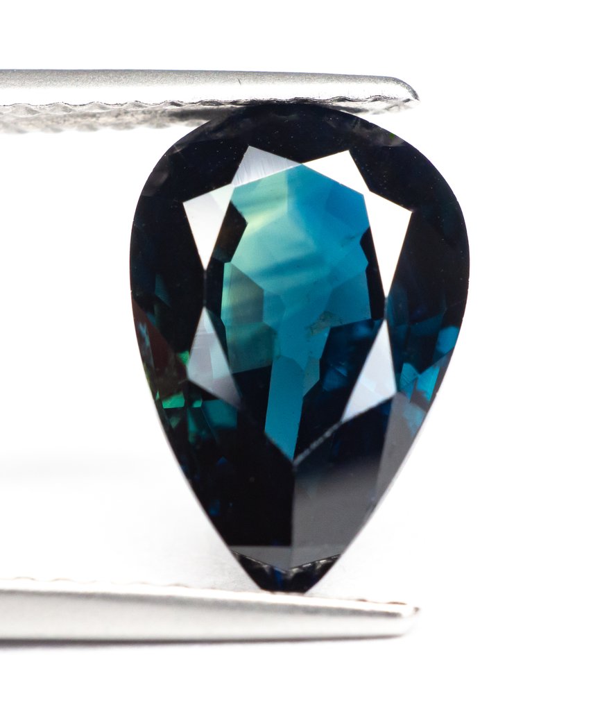 沒有保留價 藍寶石  - 3.51 ct - Gem Report Antwerp (GRA) - 深绿色蓝色 #1.0