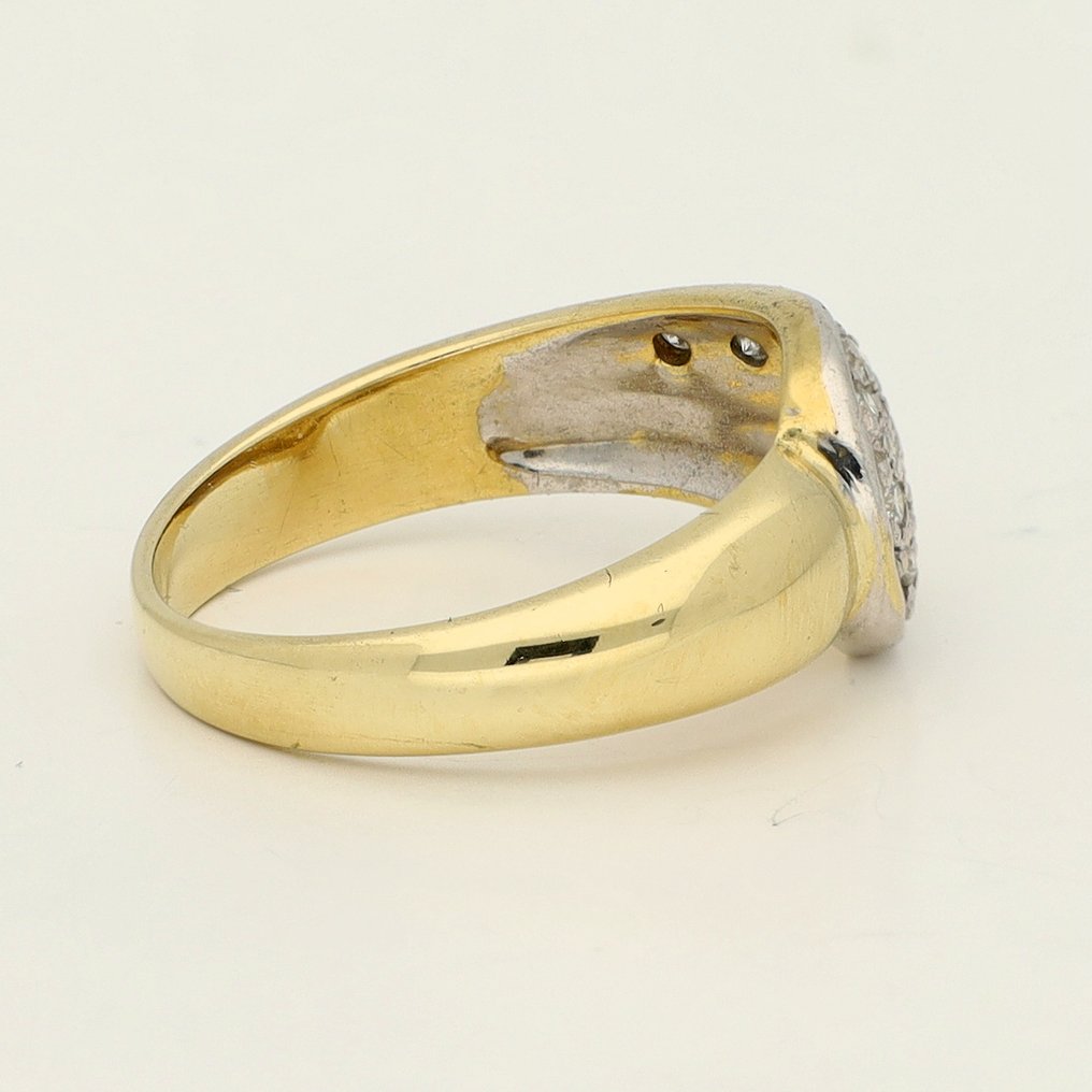 戒指 - 18K包金 黄金 - 0.34ct. tw. 钻石 (天然) #4.3