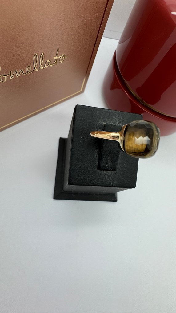 Pomellato - 戒指 - Nudo - 18K包金 白金, 玫瑰金 石英 #3.2