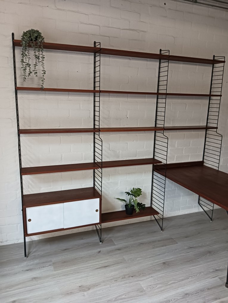 String - Kajsa and Nisse Strinning - Στήλη επιτοίχιων ραφιών - Μέταλλο, Ξύλο #4.3