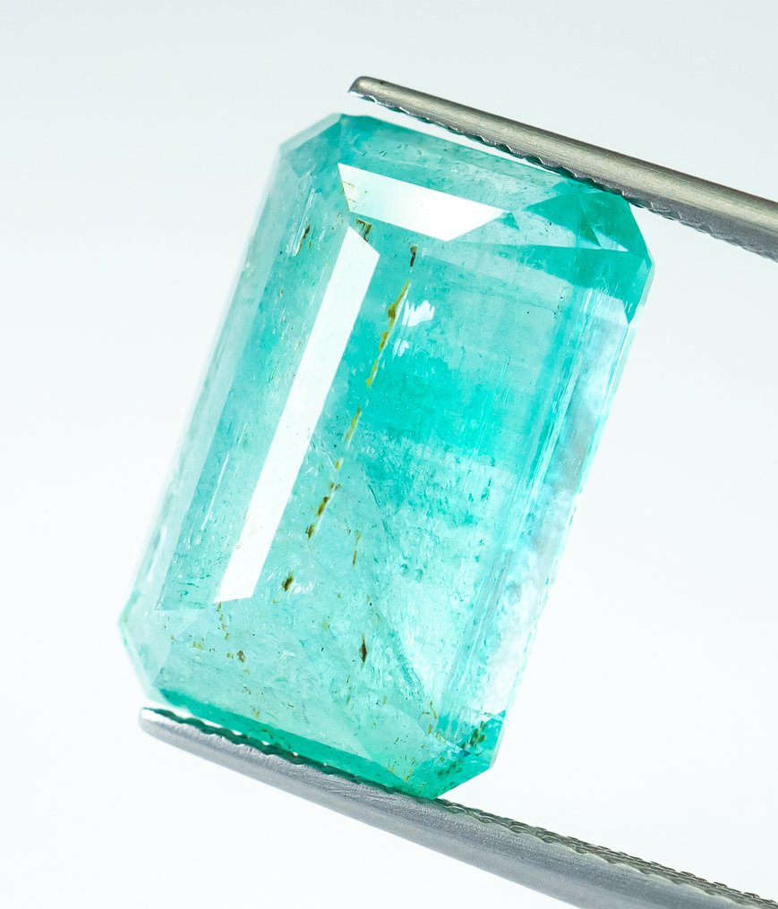 Utan reservationspris Smaragd - 11.01 ct - Bellerophon Gemlab - Blågrön (Nigeria) #4.3