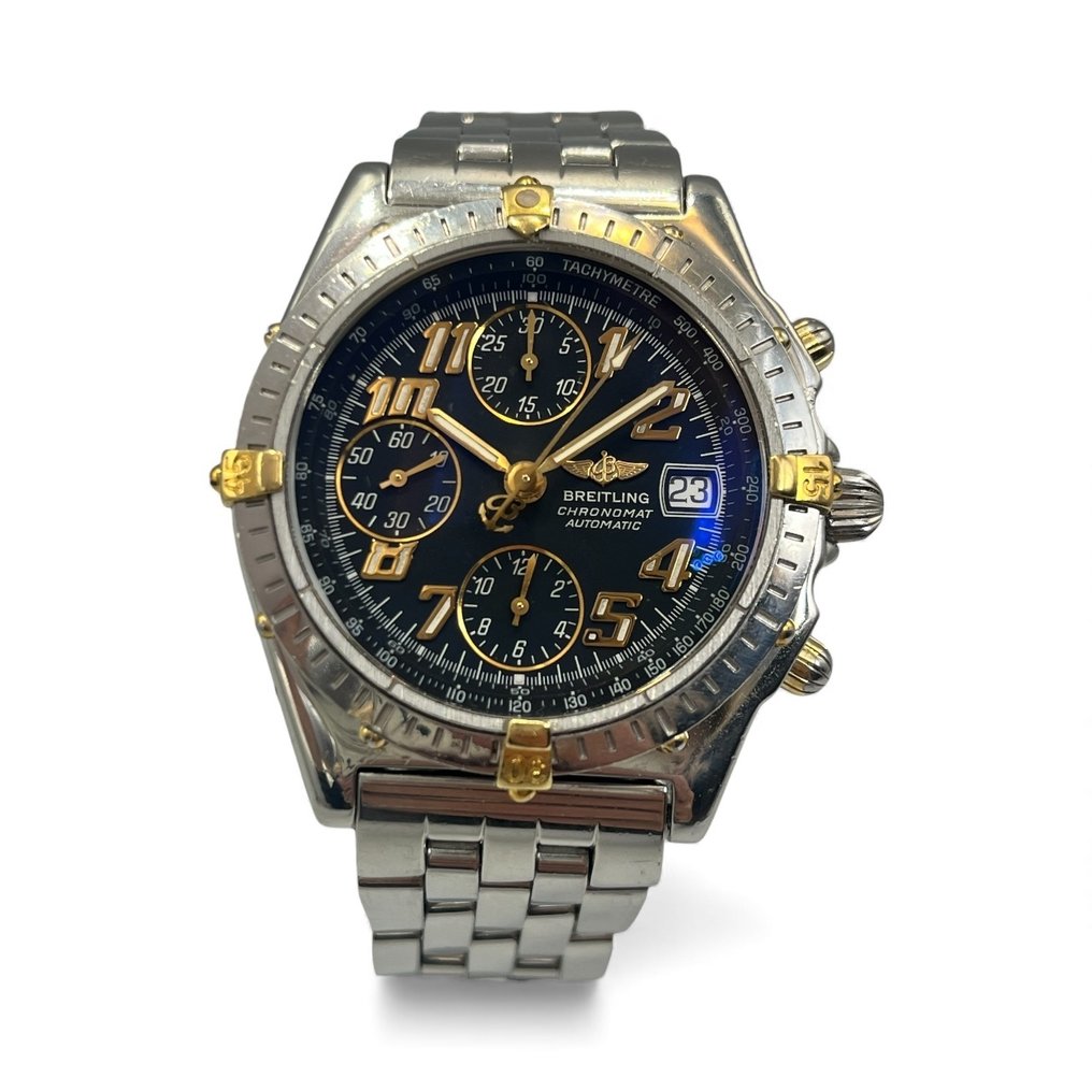Breitling - Chronomat Chronograph Automatic - Black Dial – Two-Tone Bezel - Zonder Minimumprijs - B13050.1 - Heren - 1990-1999 #1.0