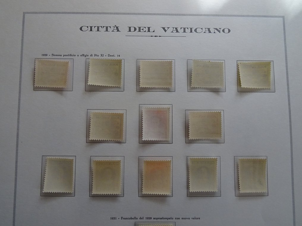 梵蒂冈城 1929/1994 - 梵蒂冈自1929年至1994年的完整收藏,包括新的MNH**,以及法律和空中方面的临时情况。请参见。 #4.3