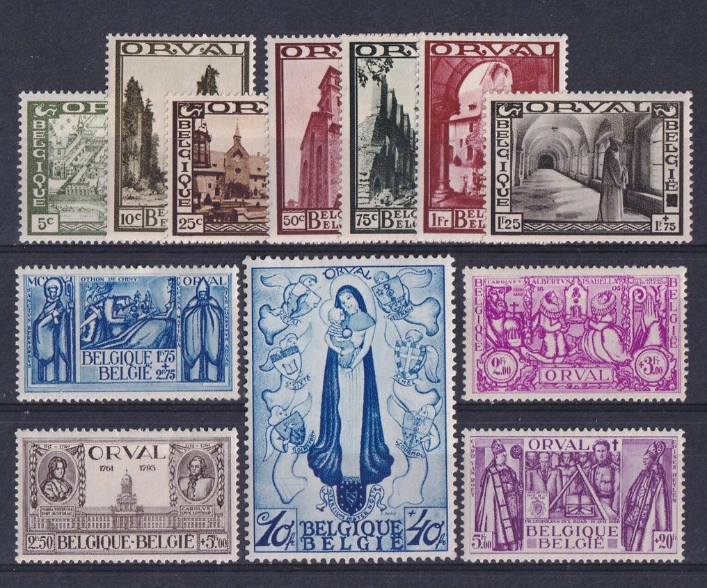 Βέλγιο 1933 - σειρά Grote Orval - OBP/COB 363/74 #1.0