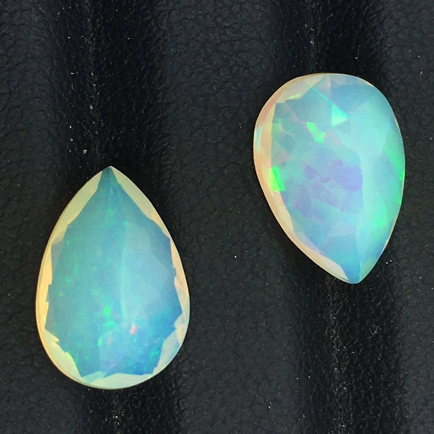 χωρίς τιμή ασφαλείας - 2 pcs Λευκό Οπάλιο - 4.65 ct - Antwerp Laboratory for Gemstone Testing (ALGT) - Φυσική όπαλ #3.2