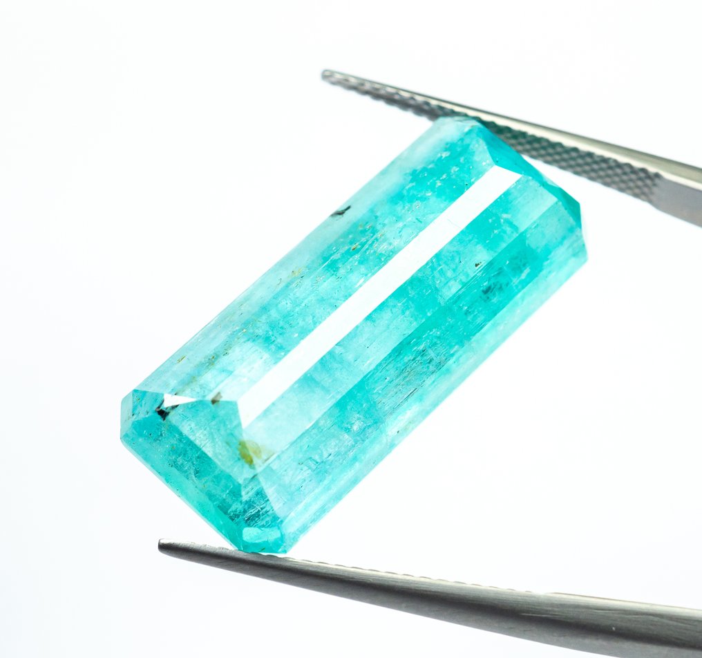 χωρίς τιμή ασφαλείας Σμαράγδι  - 22.93 ct - Bellerophon Gemlab - Μπλε-πράσινο (Νιγηρία) #4.3