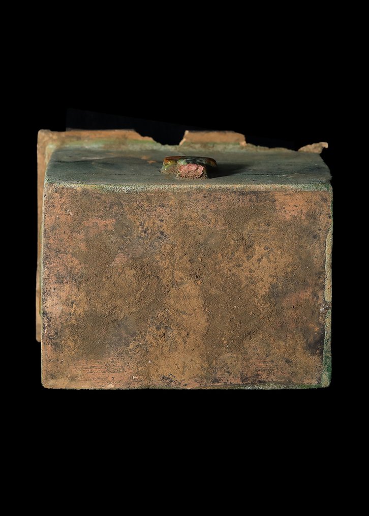 Αρχαία Κινέζικη, δυναστεία των Ming Γυαλισμένη τερακότα Γυαλιστερό στήθος με καπάκι (χωρίς τιμή ασφαλείας) #2.1