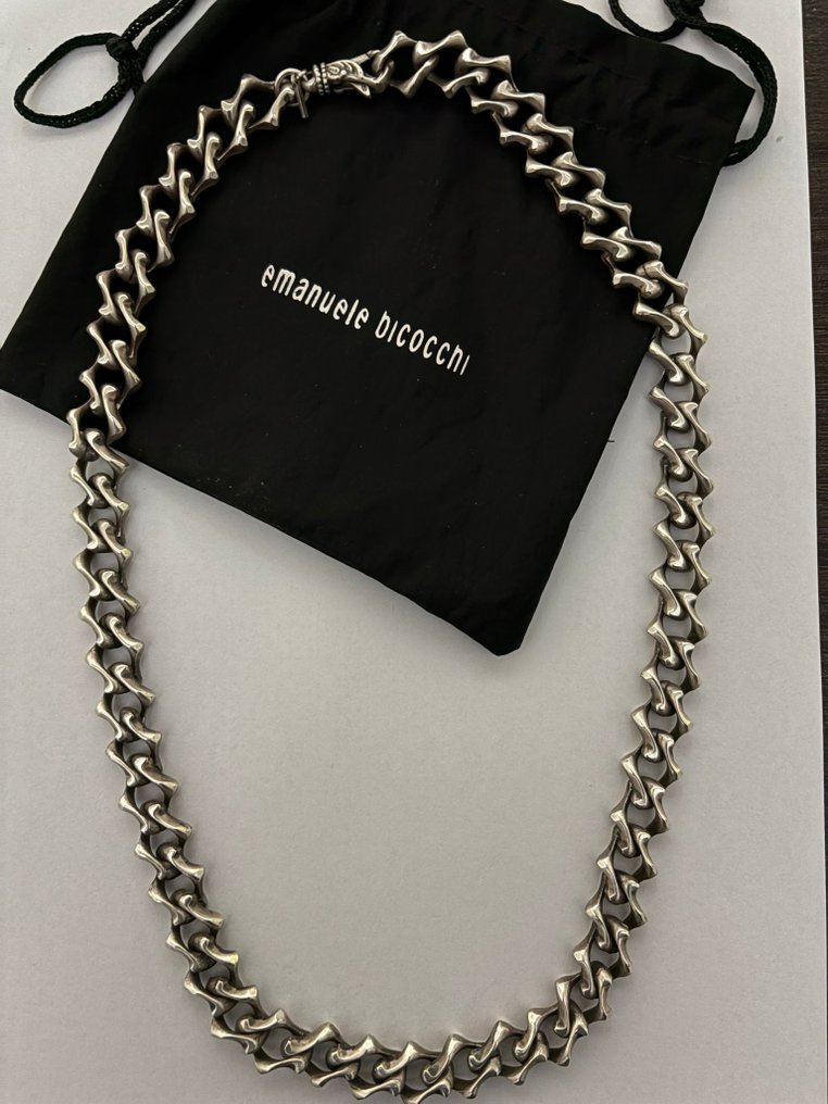 Sem preço de reserva - Colar Prata - Catena Argento .925 #1.0