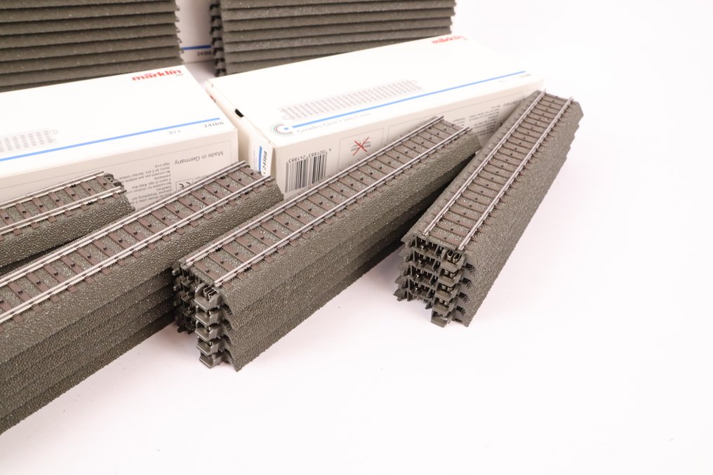 Märklin H0 - 24188 - Binari di modellini di treni (40) - Pacchetto da 40 pezzi con C-Rail rettilinei. #4.3