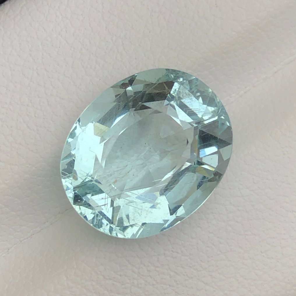 没有保留价 - 1 pcs  蓝色, 绿色 海蓝宝石  - 8.30 ct - 国际宝石研究院（IGI） #1.0