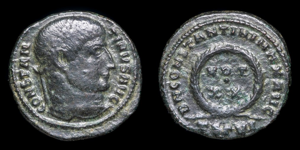 Roman Empire. Constantine I (AD 306-337). D N CONSTANTINI MAX AVG VOT XX, Thessalonica  (Ingen reservasjonspris) #1.0