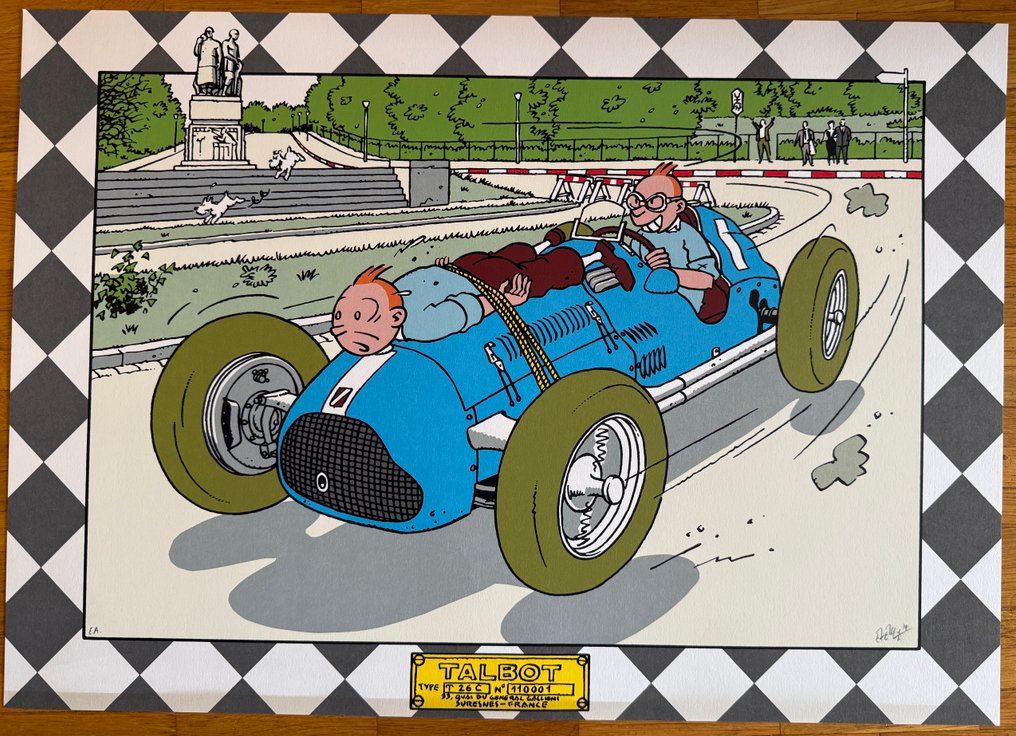 Exem - 1 Offset Print - La Talbot bleue - 2014 #1.0