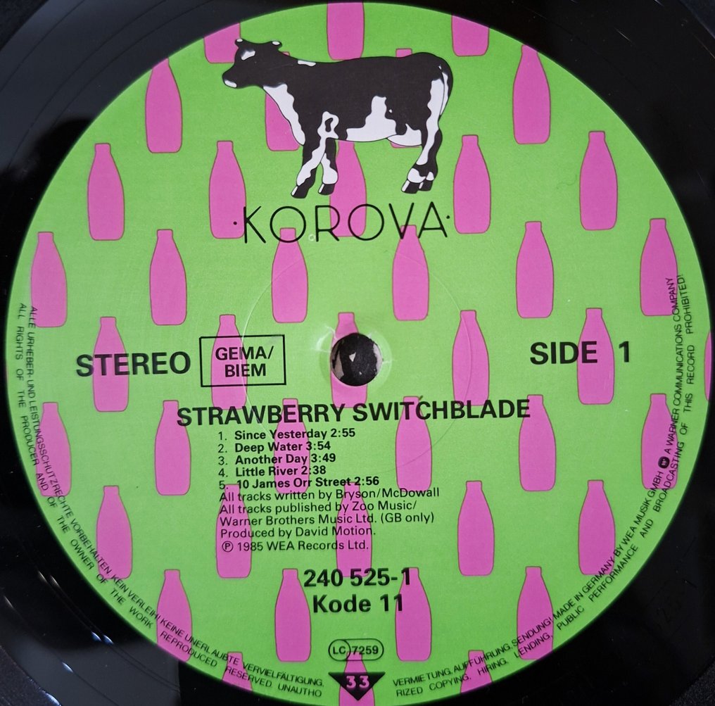 Strawberry Switchblade - Strawberry Switchblade - LP Album (stand-alone item) - 1st Pressing - 1986 #4.3