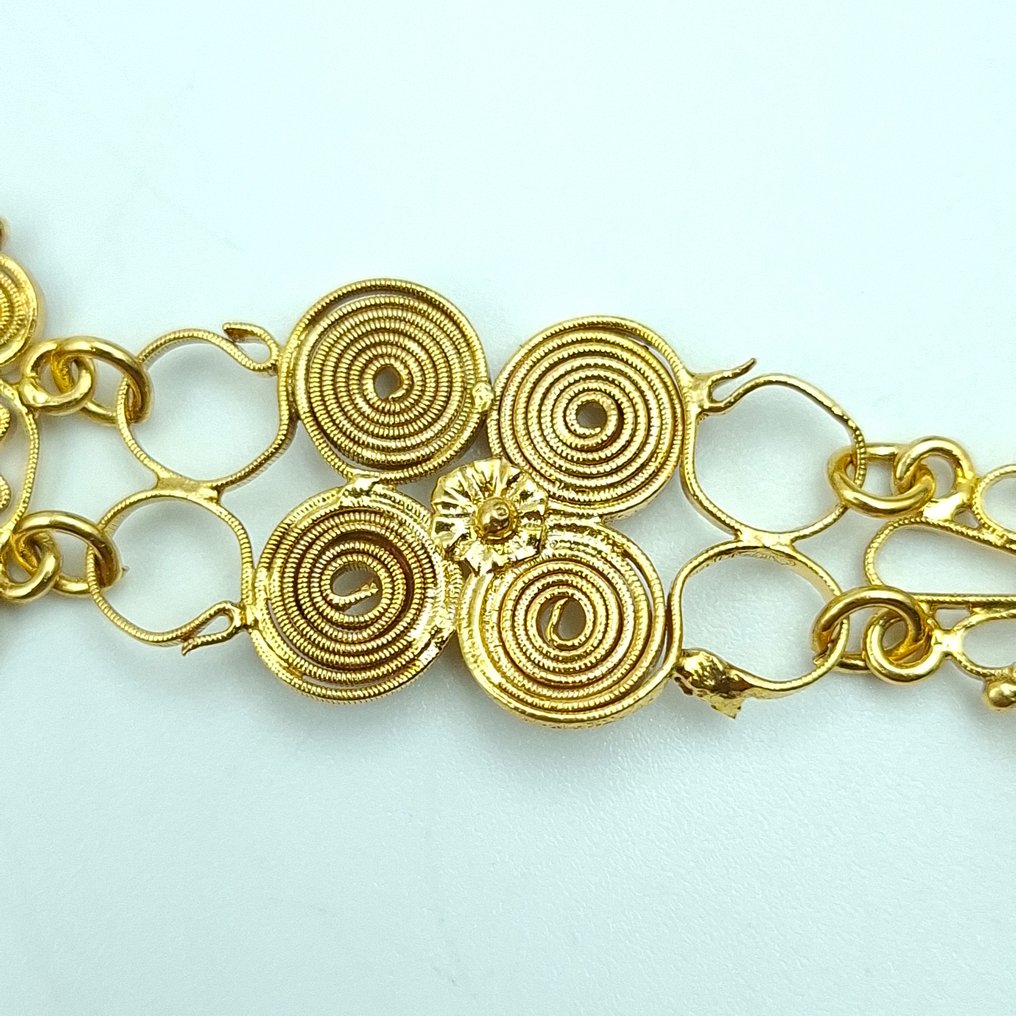 Senza prezzo di riserva - Bracciale Argento, Placcato oro -  71.00ct. tw. Corniola - Cameo Antico Dorato #2.1