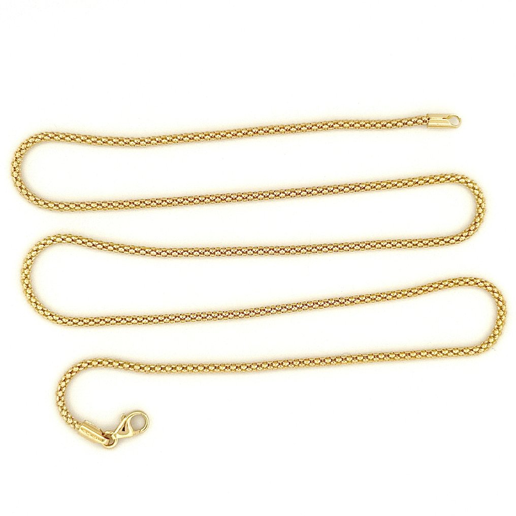 没有保留价 - Handmade - 项链 - “Fopina” - 4.4 g - 18K包金 黄金 #3.2