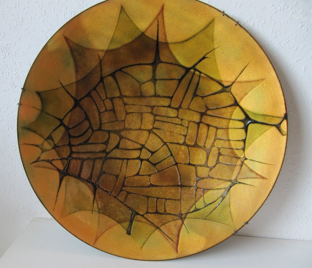 Micheline de Passillé  en Yves Sylvestre - 墙板 - 金属 - Emaille #1.0