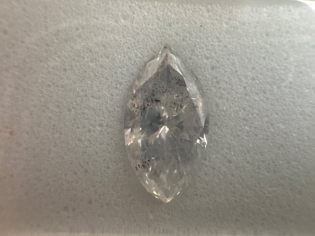 没有保留价 - 1 pcs 钻石  (天然)  - 0.80 ct - 榄尖形 - E - I1 内含一级 - Gemewizard宝石实验室（GWLab） #1.0