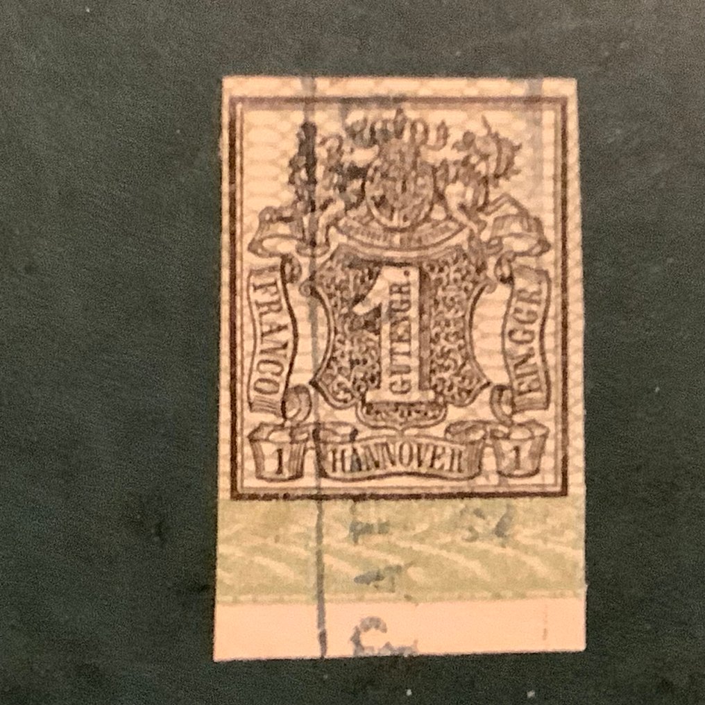 Hannover 1860 - 1. With subcutaneous border and unequivocal finding Berger. - Michel 9 #1.0