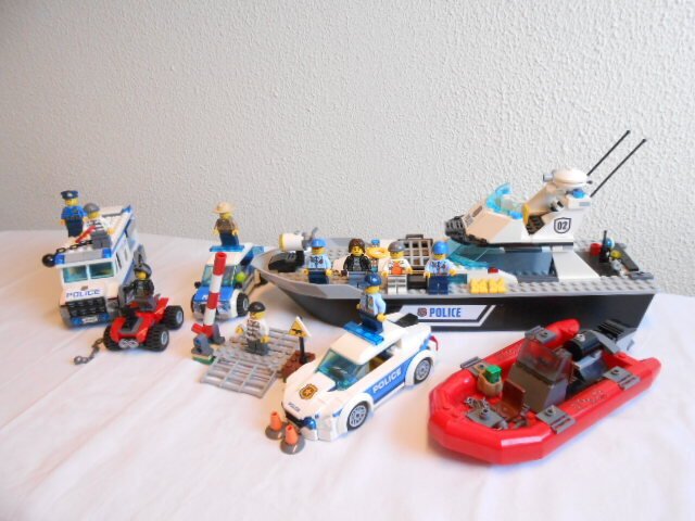 Lego Setat - Oraș - Lego City politie en boot (meerdere sets) #1.0