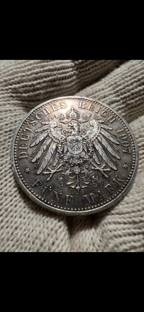 Duitsland, keizerrijk Lof of 3 Mark/5 Mark 1913, Der König rief und alle alle kamen/1907 (Zonder minimumprijs) #4.3