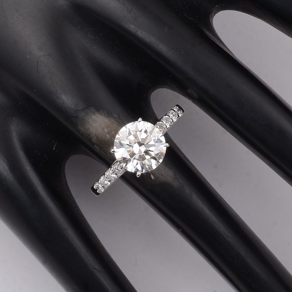 Nincs minimálár - Gyűrű - 14 kt. Fehér arany - 2.28ct. tw. Gyémánt (Laboratóriumban előállított) - Gyémánt #1.0