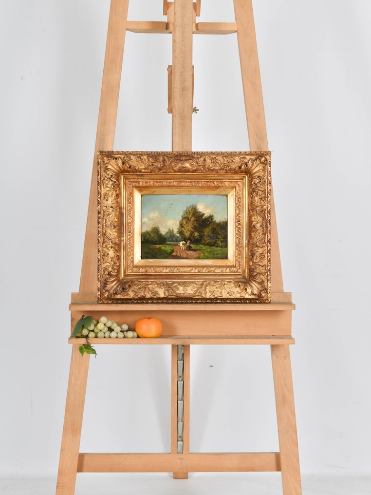 Chris van der Windt (1877-1952) - Herder with cow #1.0