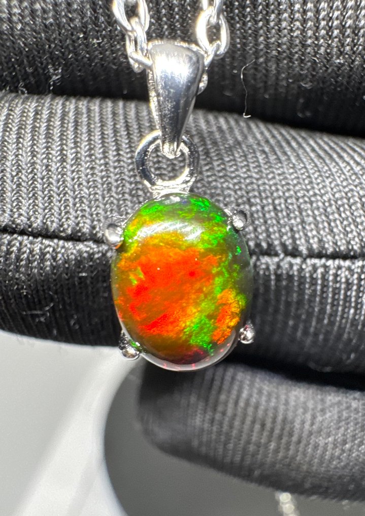 Οπάλιο Κρεμαστό κόσμημα - Ύψος: 18 mm - Πλάτος: 8 mm- 1.16 g - (1) #1.0