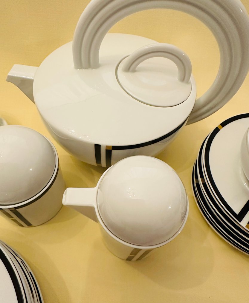 Rosenthal - Mario Bellini - Tea service (24) - Cupola Nera - Porcelain - Studio-Line #2.1