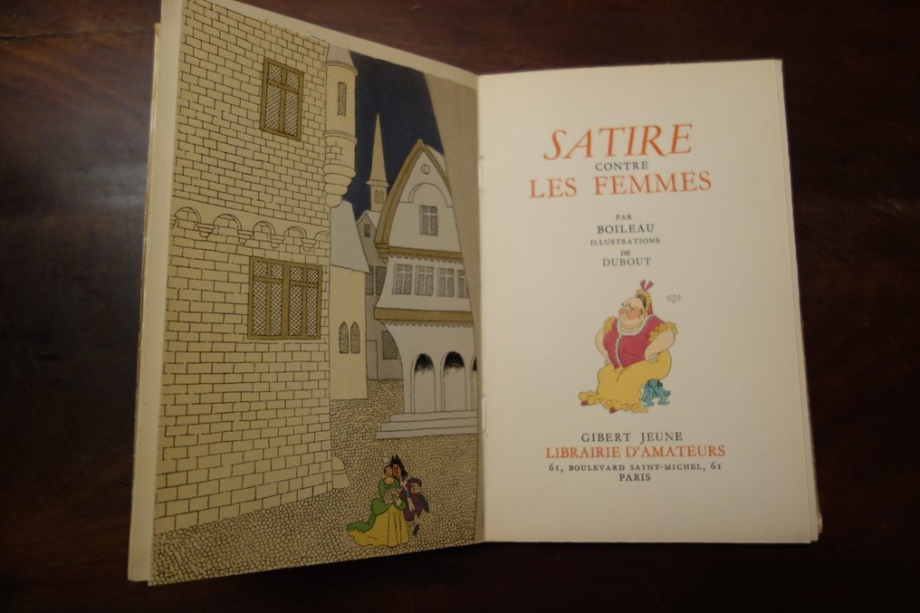 Dubout - Affiches - Dubout - Satire contre les Femmes par Boileau - 1944-1985 #2.1