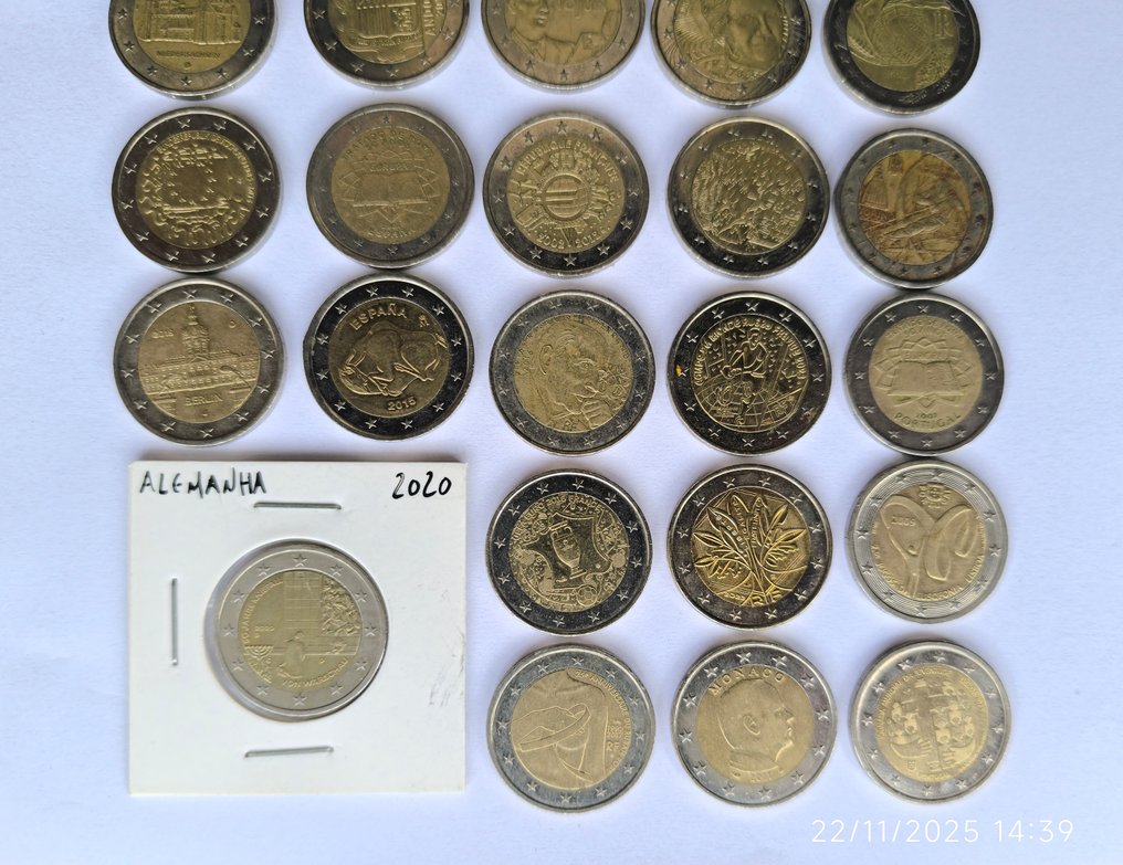 Europa. 2 Euro datas diversas. Incl.: Monaco (Zonder Minimumprijs) #1.0